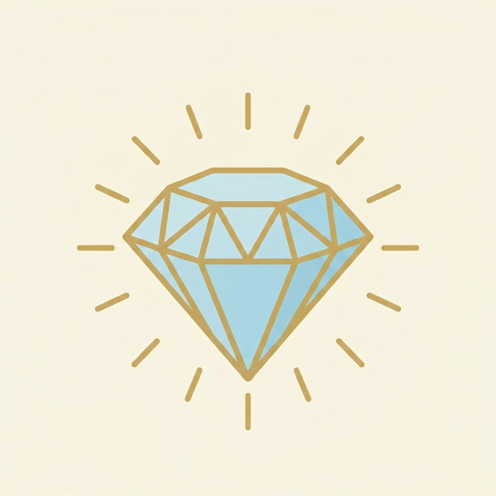 Rough lab-grown diamond before cutting