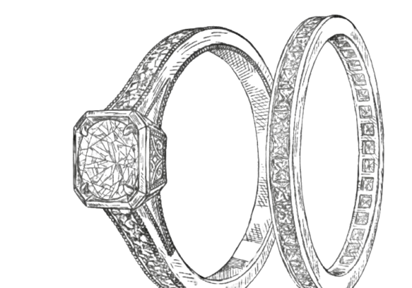 Custom wedding ring by Finer
