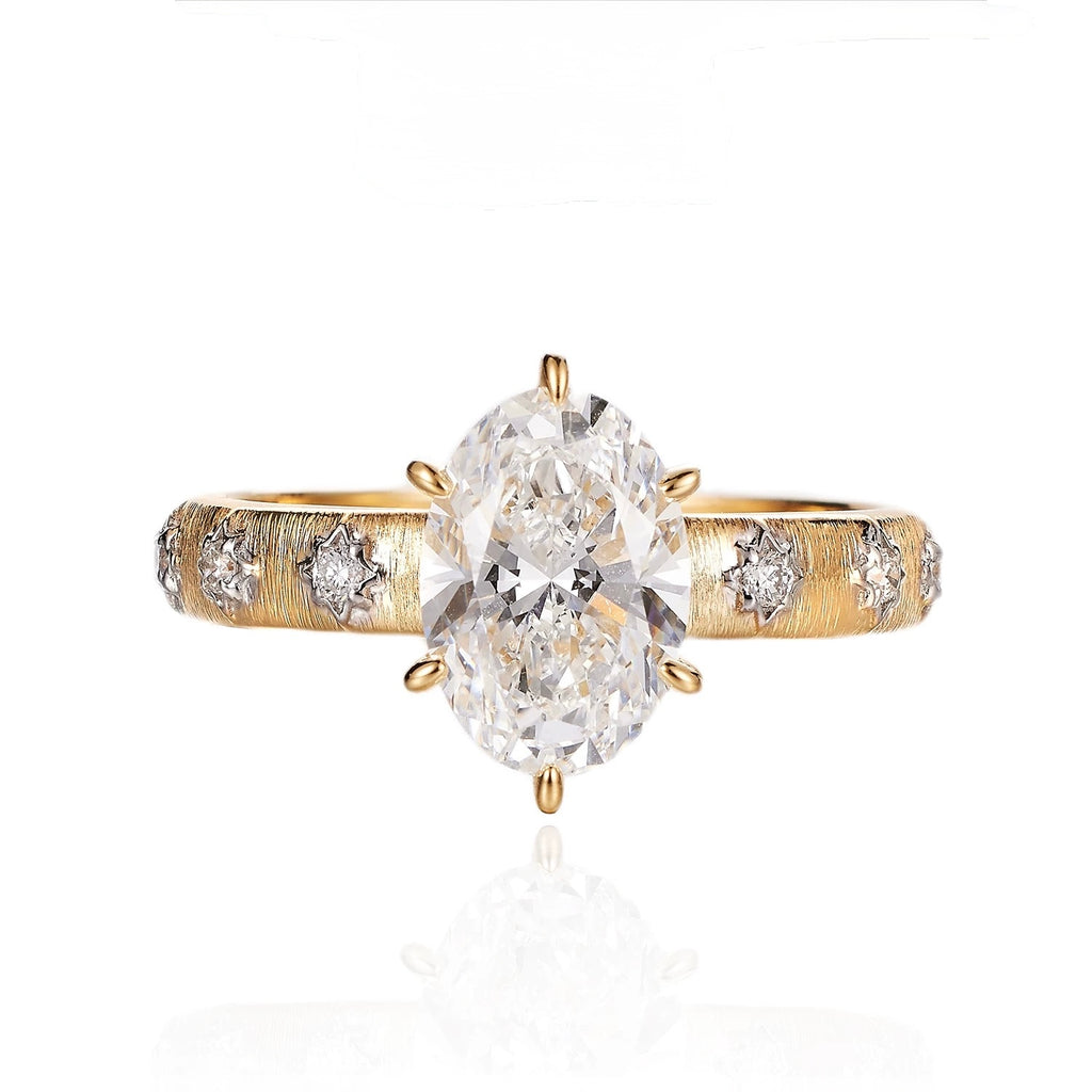The Aurelia Oval Diamond Ring