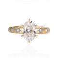 The Aurelia Oval Diamond Ring