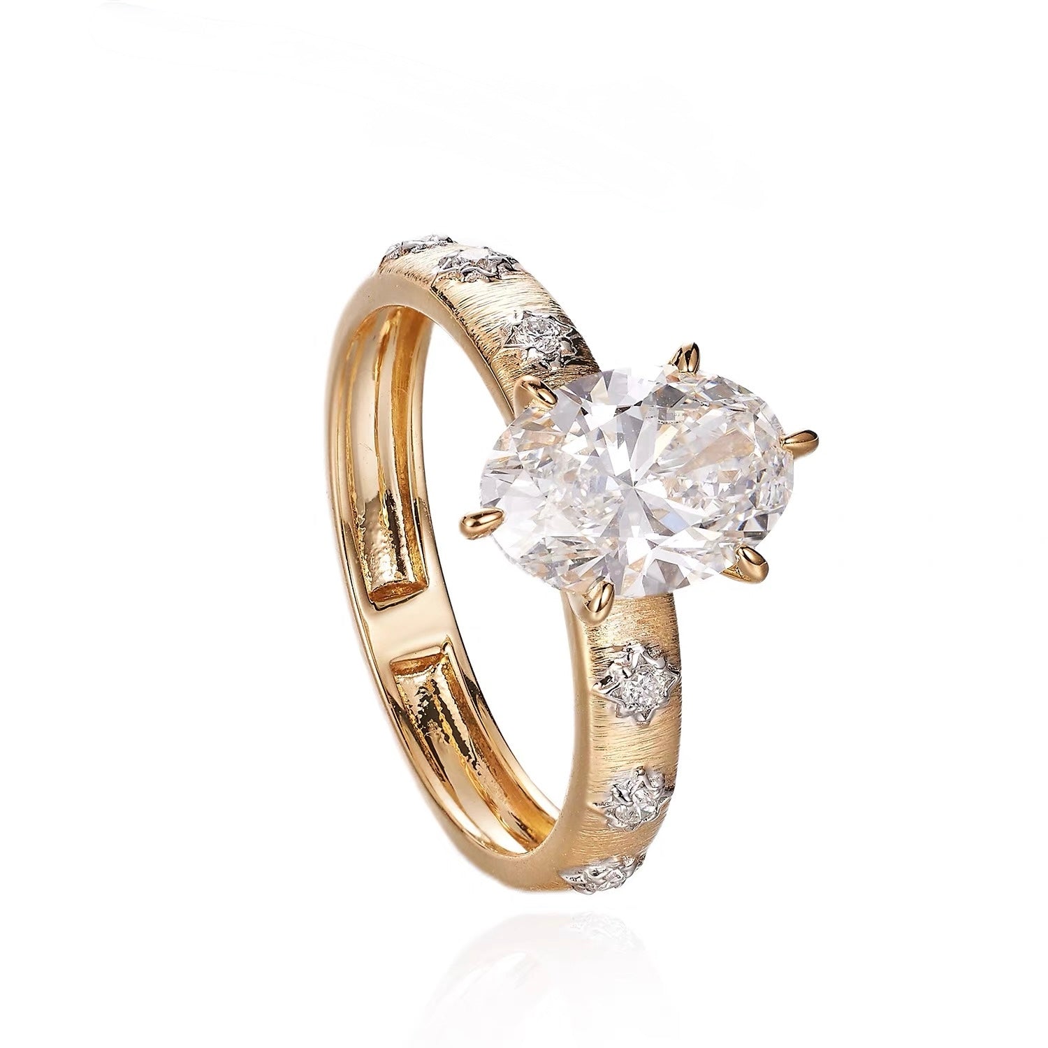 The Aurelia Oval Diamond Ring
