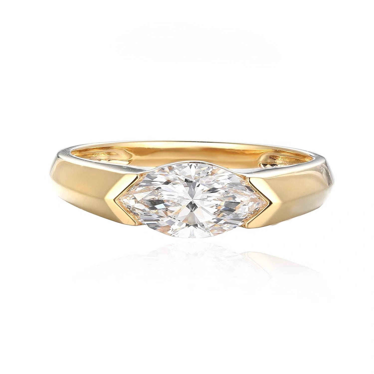 The Atlas Marquise Diamond Ring
