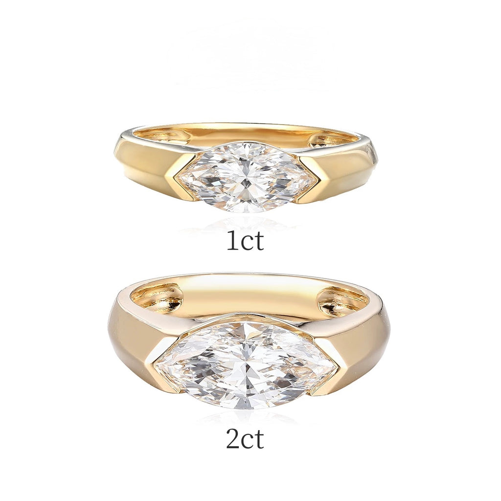 The Atlas Marquise Diamond Ring