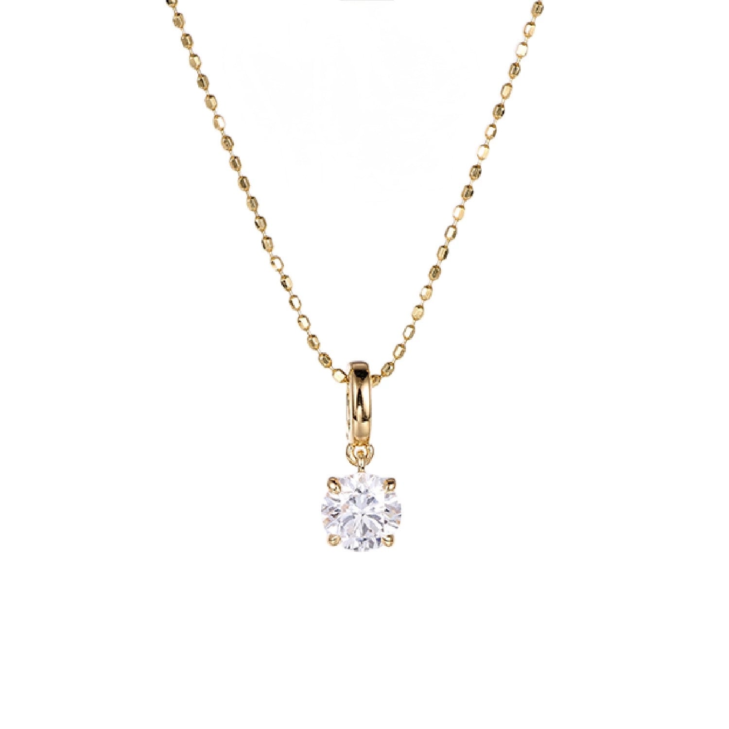 The Lumi Diamond Charm Necklace
