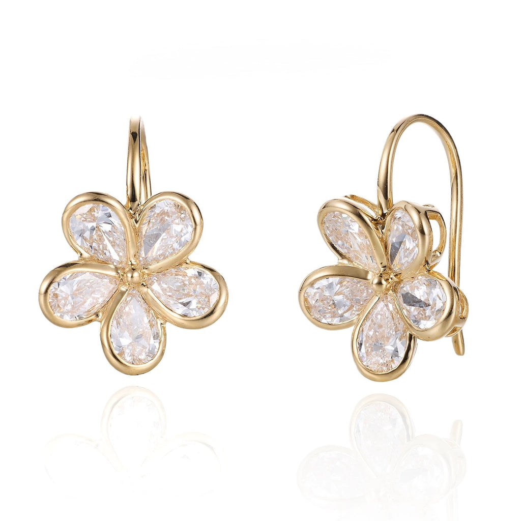 Flora Five-Petal Diamond Studs