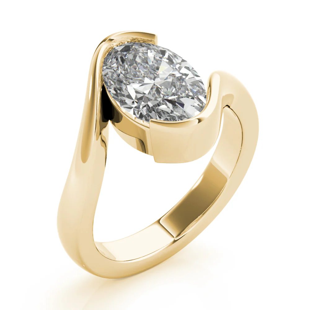 Golden Tide Oval Ring