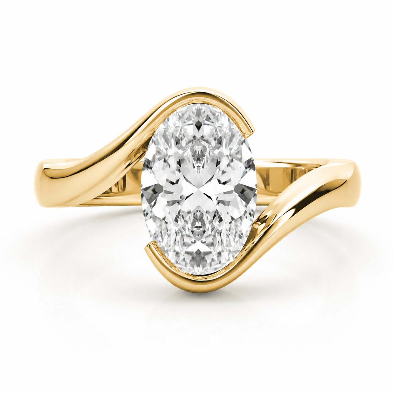 Golden Tide Oval Ring