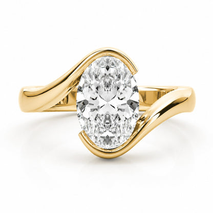 Golden Tide Oval Ring