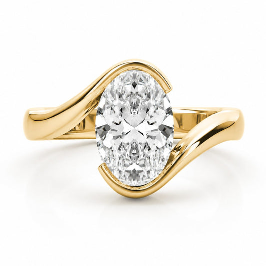 Golden Tide Oval Ring