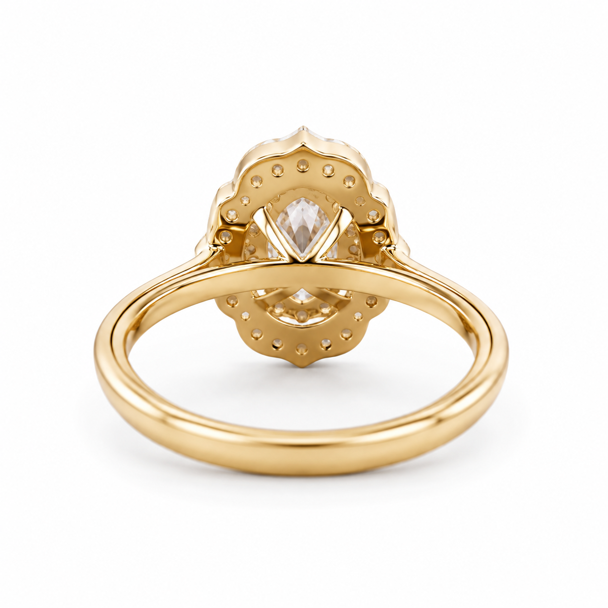 Celestine Halo Ring