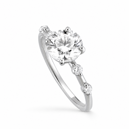 Luna Bezel Cascade Ring