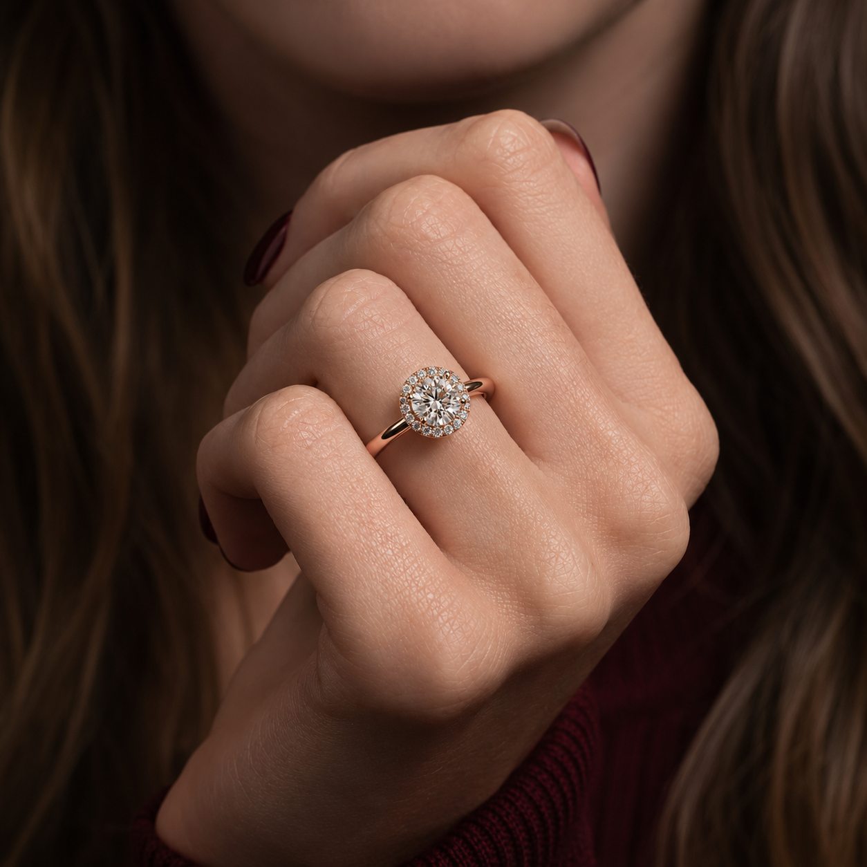 Rosalie Halo Ring