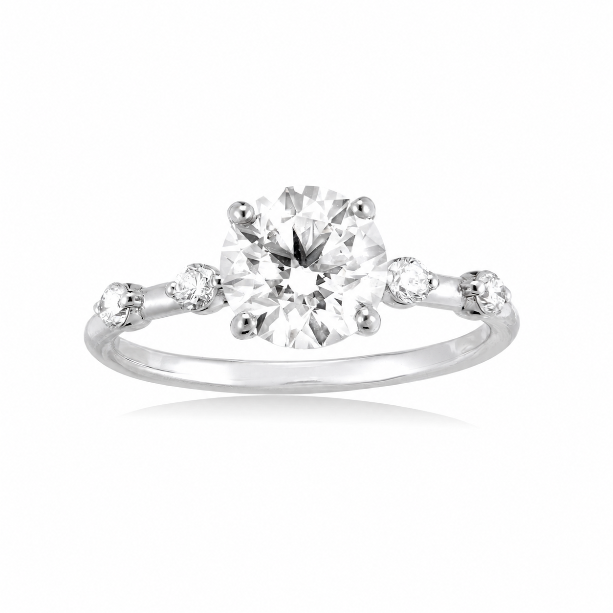Luna Bezel Cascade Ring