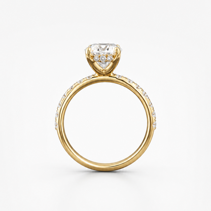 Aurelia Oval Pavé Ring
