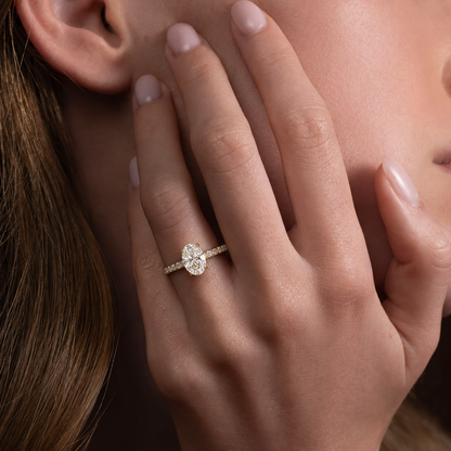 Aurelia Oval Pavé Ring