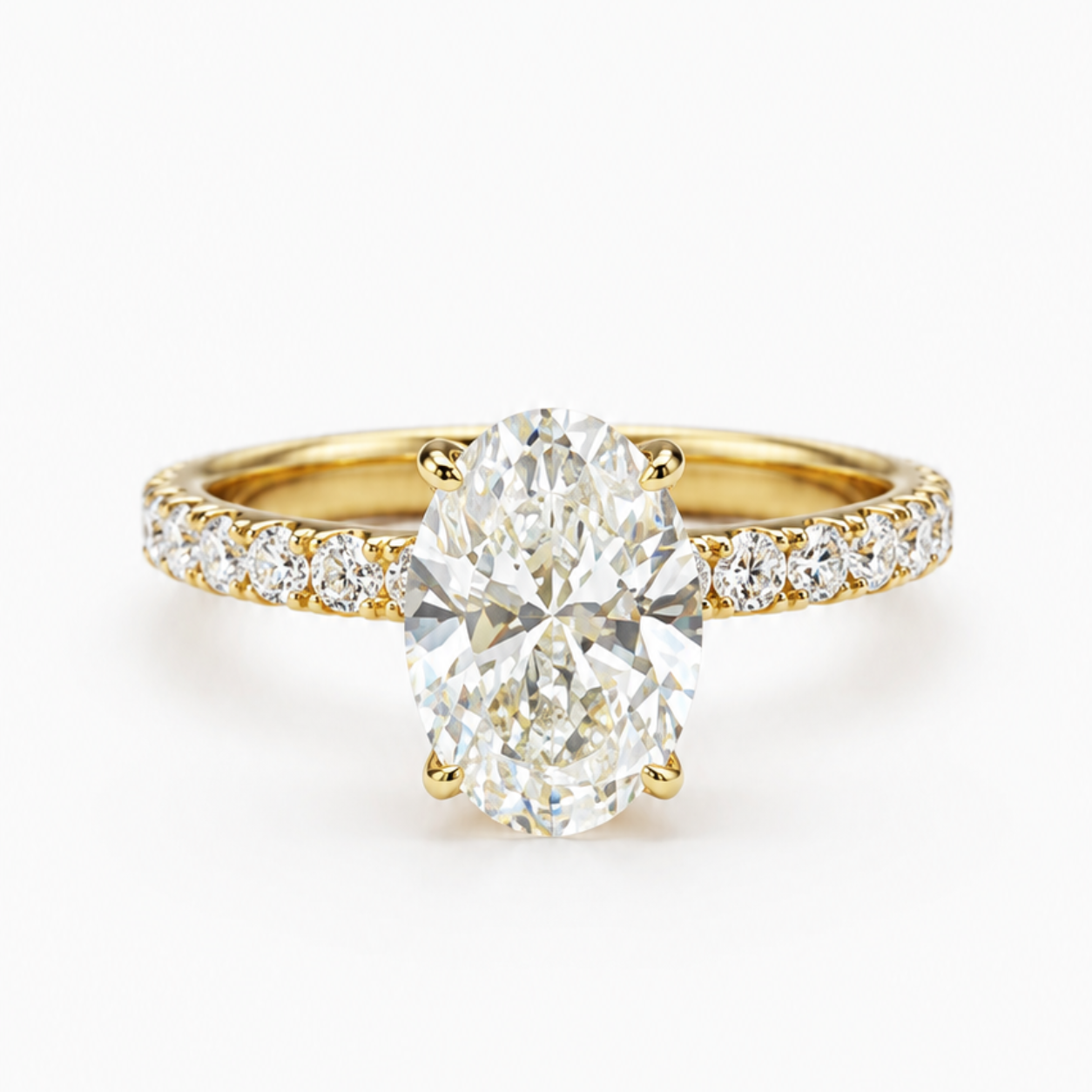 Aurelia Oval Pavé Ring