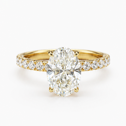 Aurelia Oval Pavé Ring