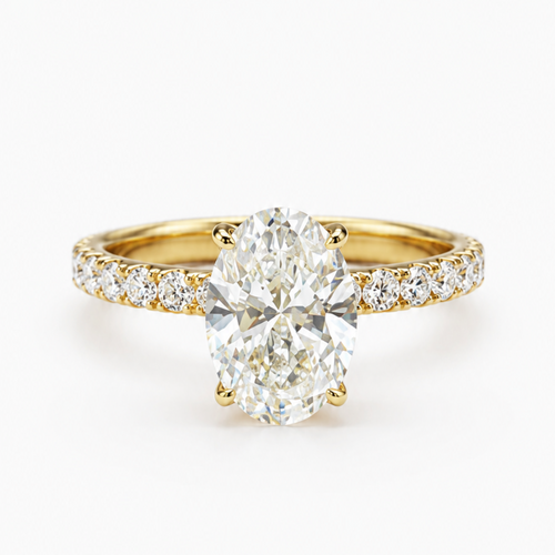 Aurelia Oval Pavé Ring