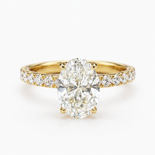 Aurelia Oval Pavé Ring