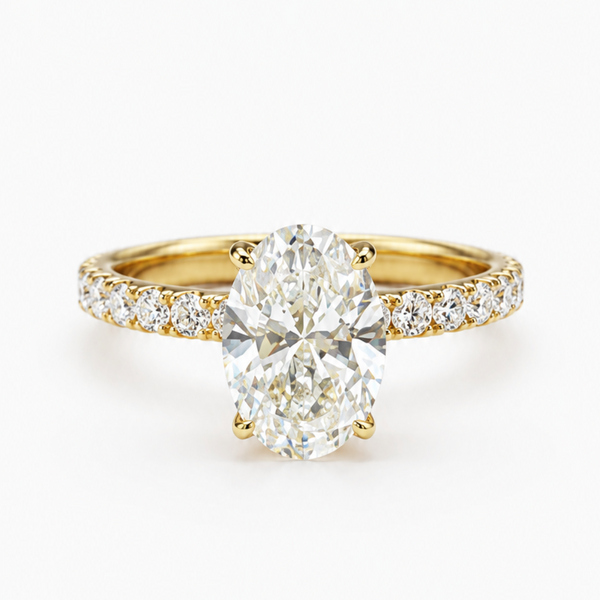 Aurelia Oval Pavé Ring